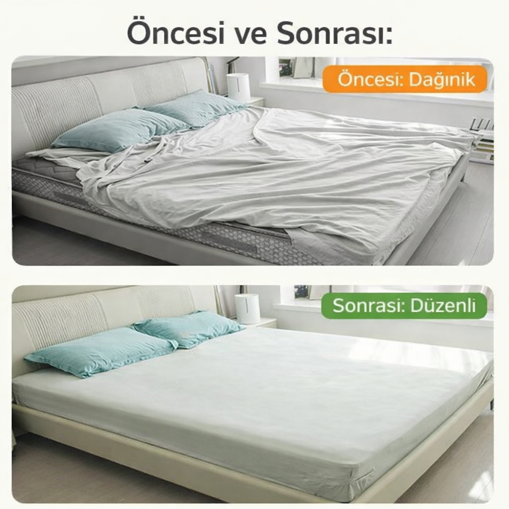 ÇarşafFix 4 Adet Çarşaf Tutucu Kaymaz Çarşaf Sabitleyici