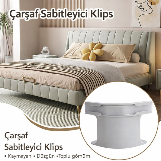 ÇarşafFix 4 Adet Çarşaf Tutucu Kaymaz Çarşaf Sabitleyici